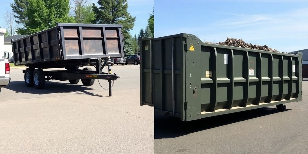 Dump Trailer Rental vs Roll-Off Dumpster